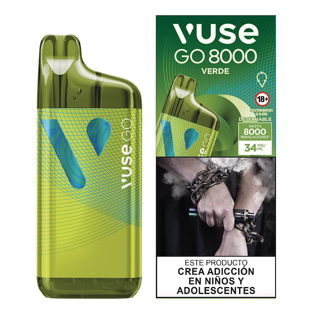 VUSE GO MAX VERDE APPLE 8000