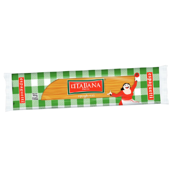 PASTA ITALIANA ESPAQUETI 200GR