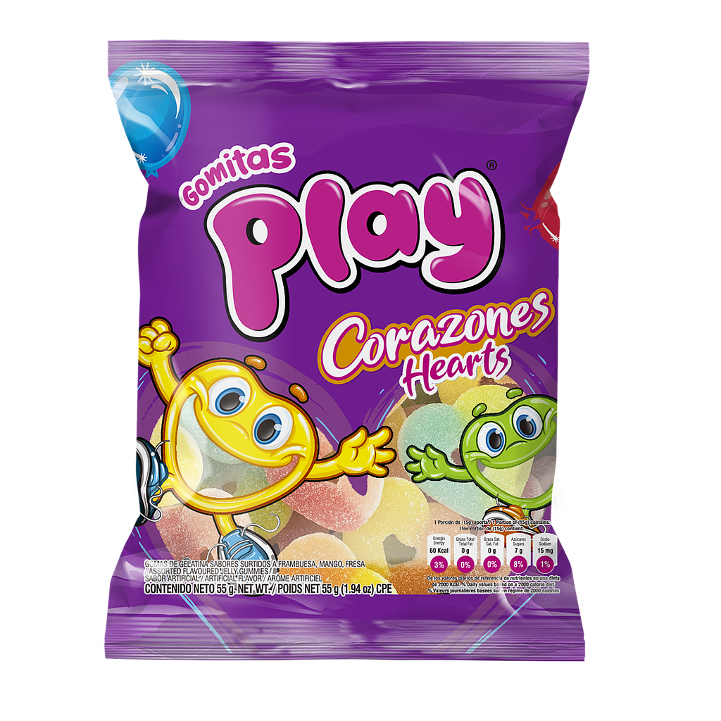 GOMITAS PLAY CORAZONES